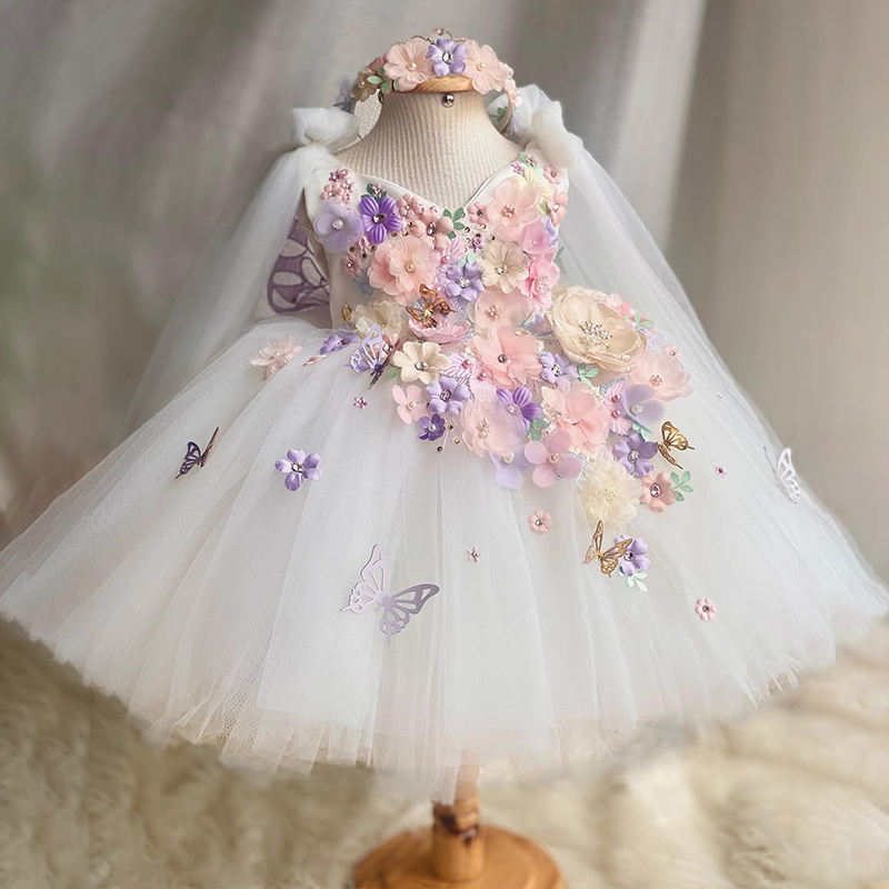 light blue ball gown