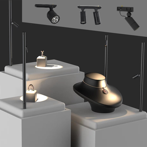 Mini 1-3W 24V <span class=keywords><strong>LED</strong></span> Glas vitrine für Schmuck Fern gesteuertes magnetisches Schienen licht 3000K Farbe für Kitchen Home Hotel - Product Image 4