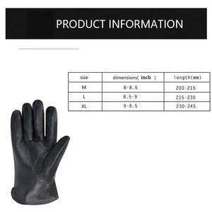 Nouvelles Gants de Conduite Légers en Cuir de Vache et de Cerf, Imperméables, avec Bracelet Réglable, Conçus par des Fournisseurs Pakistanais - Product Image 6
