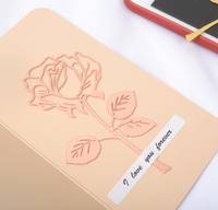 Rose En Forme De Signet En Métal Or Rose Hep Clip de Livre En Acier Creux Marque-Page