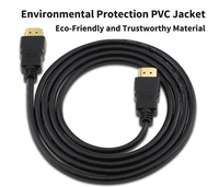Interface plaquée or câble HD haute vitesse 1.4 1080P 2k 4k 18gbps câble 3D 1.4-30M câble HDMI 7.0-7.2mm de diamètre avec Ethernet