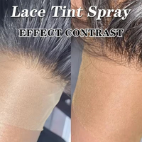 Spray teinté pour dentelle, soin des nœuds de perruque, séchage rapide, cache-grilles de perruque, mousse teintée pour cheveux pour perruques à dentelle frontale