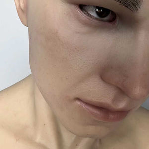 Máscara Facial Masculina Realista de Silicona con Cabello |   Máscara <span class=keywords><strong>Completa</strong></span> para Disfraces, Cosplay y Fiestas - Product Image 2