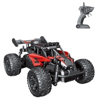 Voiture RC tout-terrain haute vitesse 2,4 GHz 1:18 pour enfants, véhicule télécommandé à quatre roues motrices avec éclairage