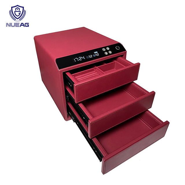High Quality Electronic Security Hidden Drawer Multilayer Smart Unlocking Fingerprint Safe Box for Villa