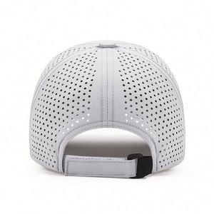 Gorra de Béisbol Impermeable con 6 Paneles y Orificios Cortados con Láser para Hombre, con Logotipo de Fabricante OEM, Gorra de Béisbol de Secado Rápido para Actividades al Aire Libre - Product Image 5
