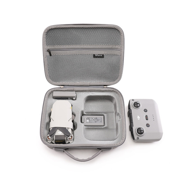DJL MINI 4K EVA Case Shockproof Waterproof Dustproof Gray Protective Pouch Drone Accessories Outdoor Travel Storage Bag