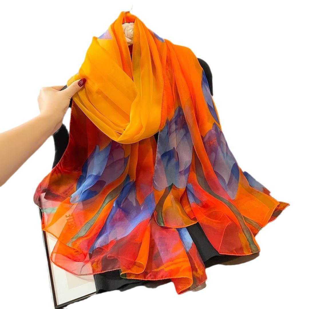 Head Scarf Designer Silk Scarves Wholesale Silk Scarf Designer
