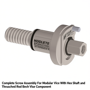 Ttake Complete Screw Assembly For Modular <b>Vice</b> With Hex Shaft And Threaded Rod Bench Vise Component - Product Image 2