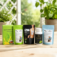 Thé Minceur Herbal Personnalisable OEM pour Femme, Formule Spéciale, Perte de Poids Efficace et Puissante, Résultat 4-6 kg