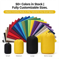 Pochette à cordon en polyester réutilisable et écologique avec logo personnalisé OEM, emballage anti-poussière, vente en gros pour cadeaux