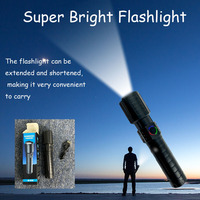 Lampe de poche LED portable super lumineuse Offre Spéciale bon marché longue durée 2 modes chargeur USB charge rapide matériau ABS utilisation en extérieur