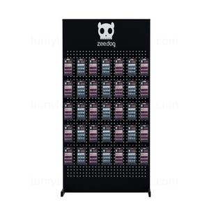 Support d'affichage pour laisses d'animaux et accessoires de téléphone, panneau perforé métallique simple face avec crochets, support sur pied pour magasin d'animaux de compagnie - Product Image 3