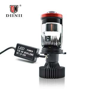Diinii 90W Bi Led Koplamp 9000lm 12V H4 Mini <span class=keywords><strong>Projector</strong></span> IP-68 Waterdichte Aluminium High-Speed Stille Ventilator Led Koplampen - Product Image 2