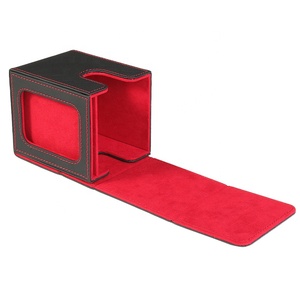 100 + PU Da cửa sổ Beck hộp trường hợp Yugioh mtg TCG trò chơi lưu trữ hộp đỏ giao dịch thẻ boong hộp - Product Image 3