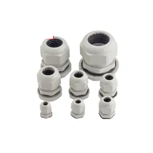 Yueqing factory IP68 PG M G NPT Metric Nylon Pa66 or PP Plastic Waterproof cable gland