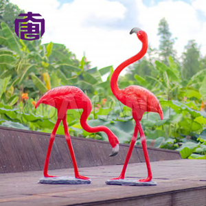 Lámpara de Jardín LED 3D con Forma de Flamenco, Personalizada, IP65, Estructura de Resina Transparente y Fibra de Vidrio, para Exteriores, Navidad, Césped, Festivales - Product Image 2