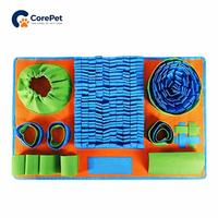 Tapis olfactif en feutre pour chiens et chats, jouet de puzzle pour friandises, antidérapant, distributeur de nourriture lente, tapis d'entraînement olfactif pour l'intérieur, anti-ennui, lavable