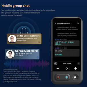 Traductor Inteligente Portátil Z16 Mini con IA, Pantalla Táctil IPS de 4.0 Pulgadas, Sistema Operativo Dual, En Línea/Fuera de Línea, 138 Idiomas, Traducción Bidireccional - Product Image 2