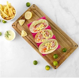 Plastic taco-serviesmandje Herbruikbare fastfood-schaal Tacos Onbreekbare restaurantvoedselmand Lichtgewicht snackserveermandje - Product Image 5