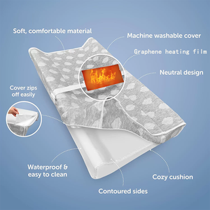 Tùy Chỉnh Xách Tay Hồng Ngoại Xa Sưởi Ấm Tã Thay Đổi Bảng Bé Massage Pad Với Tùy Chỉnh Tùy Chọn - Product Image 1