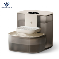 Fontaine à eau intelligente pour animaux de compagnie 3L grande capacité, chauffage sans fil à température constante, séparation eau propre/sale, auto-nettoyage pour chats et chiens