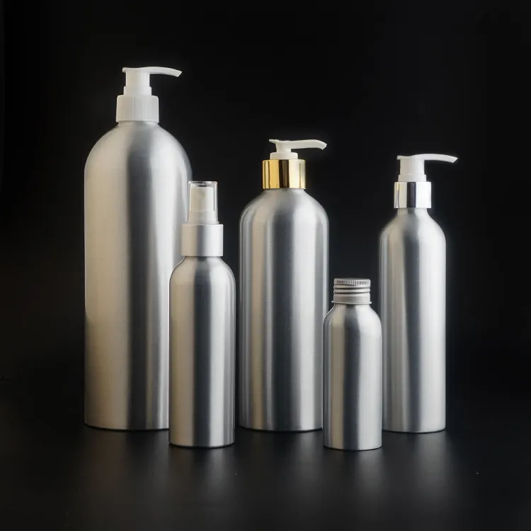 100ml 200ml 300ml 500ml 1000ml Aluminum water spray bottles for cosmetic packaging