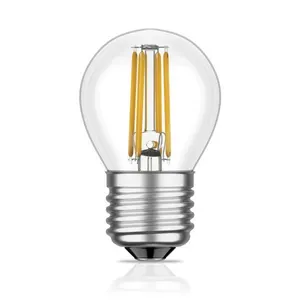 E27 3W 24Vac/dc G45 LED ampul camı konut 4 LED ışıklı çubuklar LED Filament ampul