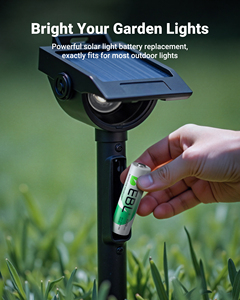 EBL 1300mAh NIMH Pre-Charged 1.2V AA Solar Garden <b>Lights</b> 1200x Times Rechargeable Outdoor Solar Batteries - Product Image 4