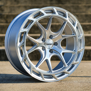 Jantes forgées en alliage d'aluminium NJQS monobloc argentées 5x114.3 de 19, 20, 21, 22 pouces à 5 branches personnalisées pour Corvette C6, <span class=keywords><strong>Audi</strong></span> SQ5, RS5 - Product Image 2