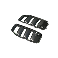 Prises d'air avant style Mech Rowen pour Mercedes W465 G63, kit carrosserie en fibre de carbone noire, pièces de pare-chocs avant