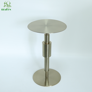 Thiết kế sang trọng cà phê bên bảng vàng trang trí nội thất khách sạn Bộ đồ nội thất phòng nhỏ thép không gỉ vòng đầu bảng bên - Product Image 2