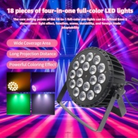 18 projecteurs PAR LED 4-en-1 à effets de couleur, faisceau lumineux RGB 120W, gradation linéaire 41CH DMX512 pour éclairage de scène professionnel