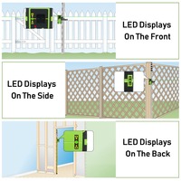 Huepar Numérique Laser Détecteur LR-6RG jusqu'à 200ft,LED Affiche, Rouge et Vert Poutres Laser Niveau Récepteur