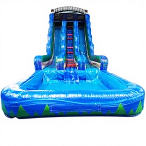 Château <span class=keywords><strong>gonflable</strong></span> pour enfants et adultes, location pour fêtes en plein air, grand <span class=keywords><strong>toboggan</strong></span> <span class=keywords><strong>aquatique</strong></span> avec piscine - Product Image 5