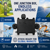 Boîtier de jonction étanche Greenway M686-3C 3 voies IP68 Connecteur PC Certifié ETL CE UKCA CB RoHS pour éclairage extérieur et sécurité solaire