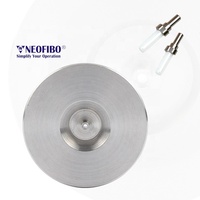 NEOFIBO HD-2.50MM 2.5mm Embout en céramique 125mm Disque en plastique pour polisseuse d'angle Fixation de polissage à fibre optique manuelle