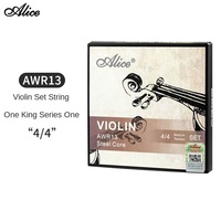 Alice AWR13 Violin Strings Complete Set Steel Wire Pure Silver Wrapping Durable Good Polyester Nylon Core Uncoated Violin