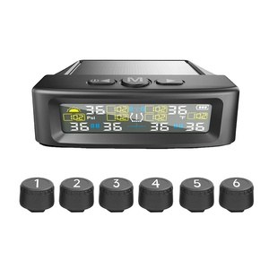 Lancol T12 - Alarma <span class=keywords><strong>de</strong></span> Presión <span class=keywords><strong>de</strong></span> Neumáticos para Automóvil con Energía Solar, Pantalla <span class=keywords><strong>Digital</strong></span>, 6 Sensores Externos Impermeables, Advertencia <span class=keywords><strong>de</strong></span> Temperatura, Medidores <span class=keywords><strong>de</strong></span> Presión <span class=keywords><strong>de</strong></span> Neumáticos - Product Image 1