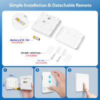 Transmisor Inalámbrico Universal RF433 Mhz de 50m, Interruptor de Pared con Botón Pulsador para Control de Luces/Interruptores/Puertas de Garaje, Señal Estable