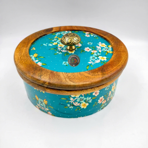 Falak World Export Luxury Polished American Style Wooden Casserole Hot <b>Pot</b> <b>Lid</b> Box Business Gift <b>Stocked</b> Home Hotel Restaurant - Product Image 1