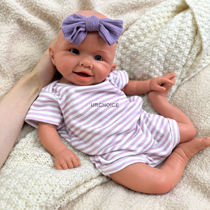 Cara sonriente suave 19 pulgadas 47Cm silicona sólida completa ojos abiertos <span class=keywords><strong>Reborn</strong></span> Baby Gir beber agua con una botella de bebé <span class=keywords><strong>para</strong></span> niños pequeños juguete - Product Image 4