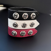Gelang Kulit Vintage Chro Cross Pria Wanita, Dapat Disesuaikan, Lapis Perak, Paduan Tembaga, Fashion Retro, Grosir, Hadiah, Pesta