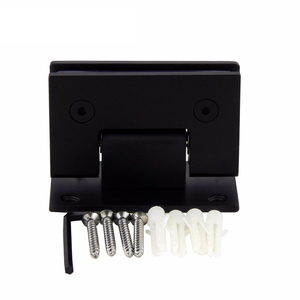 Condibe Phòng Tắm Màu Đen Matt Thép Không Gỉ Cửa Kính Pivot Bản Lề - Product Image 3