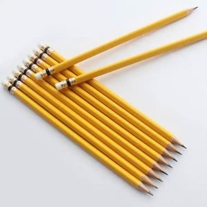 Crayons en graphite HB personnalisés en bois, vente en gros, prix usine – Emballage en boîte hexagonale pour usage promotionnel - Product Image 2