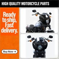 Pare-brise de phare en plastique ABS noir pour Softail Street Bob Low Rider 2018-2025 avec installation facile