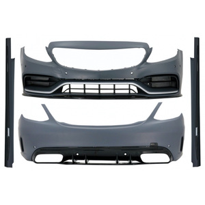 Mercedes-Benz C-Class 205 Body Kit Full Set Front Rear Bumper Side Skirts PP Material - Product Image 1