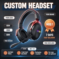 Casque de jeu sans fil OEM ODM avec annulation active du bruit, son surround 7.1, design supra-auriculaire en cuir et métal
