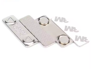 N52 Neodymium Magnetic Name Tag Badges DIY Name Tags avec ruban adhésif NDfeb Magnet Holder Block/Stick Pattern for Speakers - Product Image 6