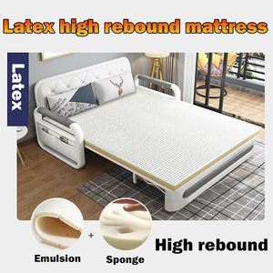 Canapé-lit rembourré, grand canapé-lit de salon, canapé-lit multifonctionnel, canapé-lit king size pour salon, noir - Product Image 6